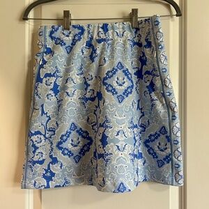 Gretchen Scott Women's Skort - Blue/Green Paisley Print, Size XS